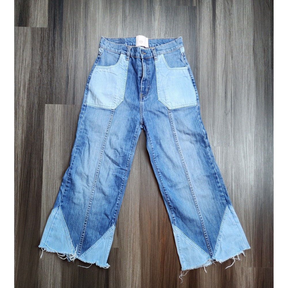 Revice Jeans Womens 29 Venus Flares Bell Bottom High Rise Blue
